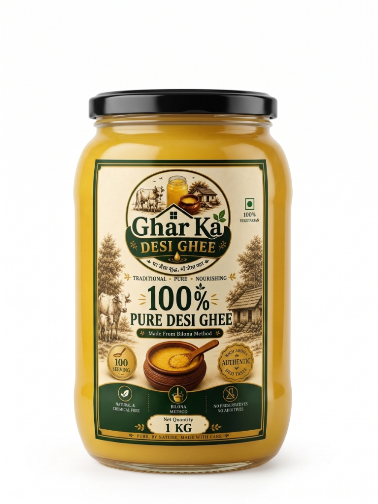 Ghar Ka Desi Ghee Product Jar